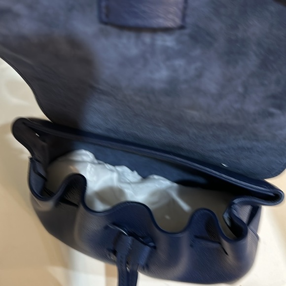 NWT - Mansur Gabriel crossbody mini soft lady bag - Navy - Picture 7 of 9